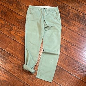 J. Crew Green Chino Pants, Size 4